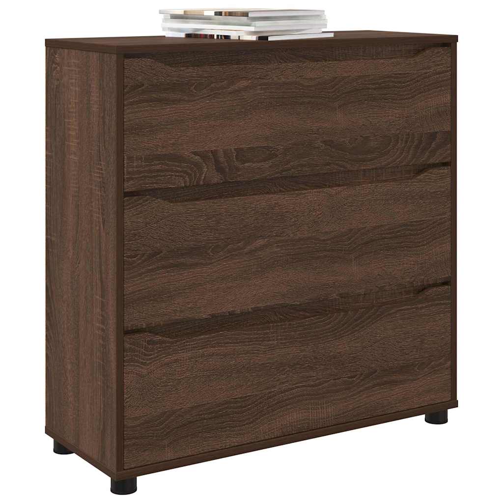 Opbevaringsskab Brun eg 80 x 31 x 81 cm Konstrueret træ