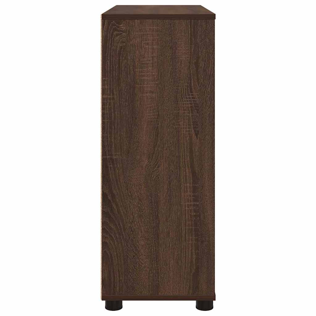 Opbevaringsskab Brun eg 80 x 31 x 81 cm Konstrueret træ