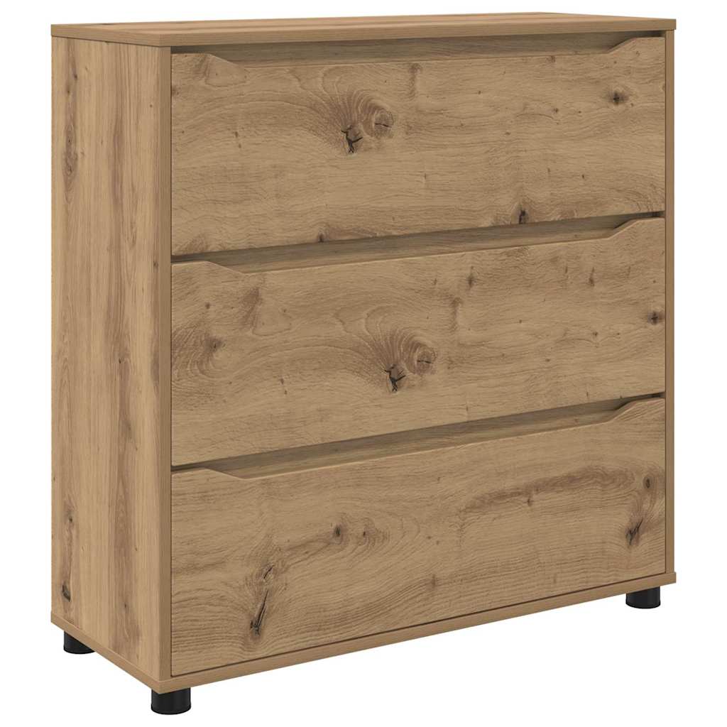Opbevaringsskab Artisan Egetræ 80 x 31 x 81 cm Konstrueret træ