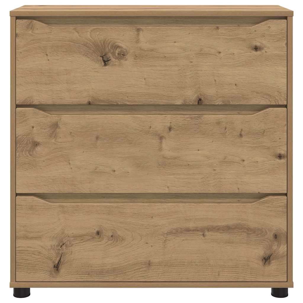 Opbevaringsskab Artisan Egetræ 80 x 31 x 81 cm Konstrueret træ
