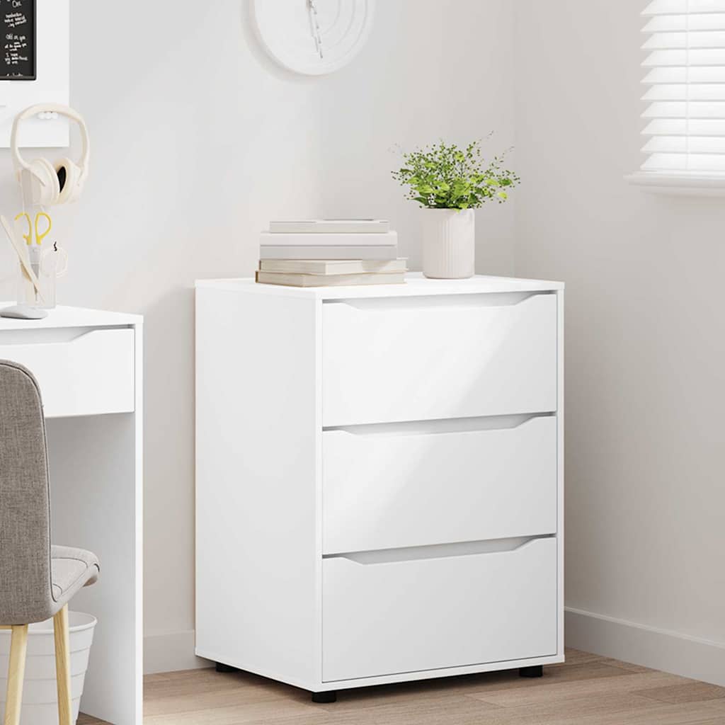 Opbevaringsskab Hvid 60 x 48 x 81 cm Konstrueret træ