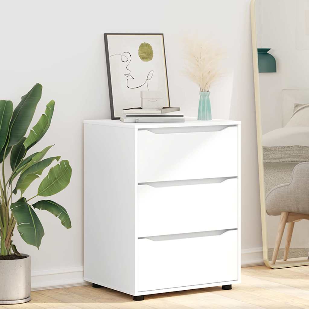 Opbevaringsskab Hvid 60 x 48 x 81 cm Konstrueret træ