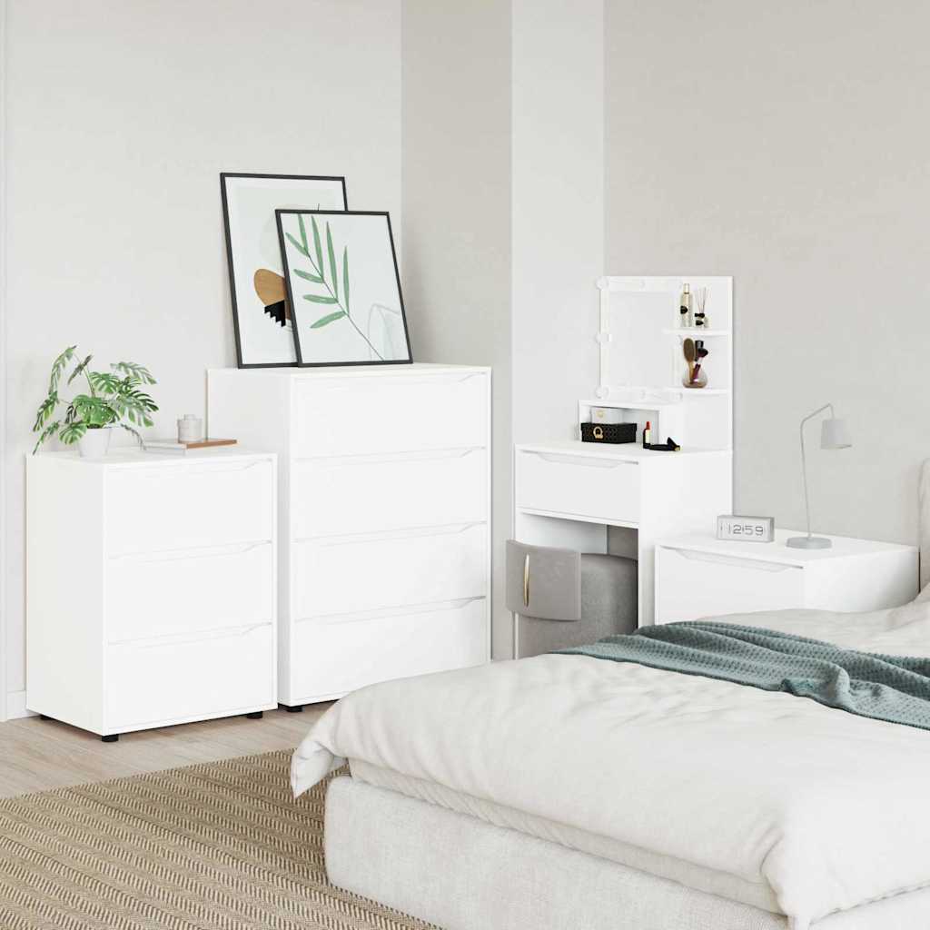 Opbevaringsskab Hvid 60 x 48 x 81 cm Konstrueret træ