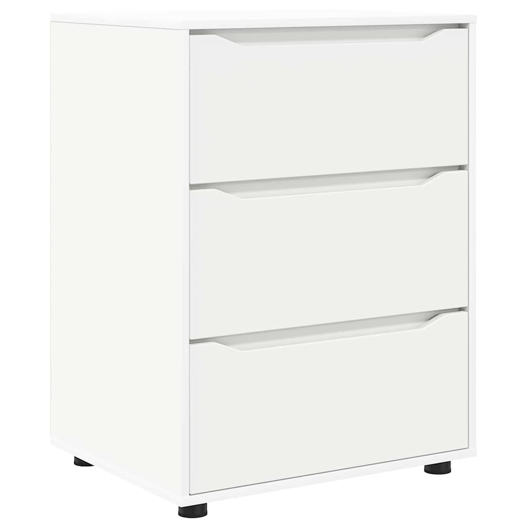 Opbevaringsskab Hvid 60 x 48 x 81 cm Konstrueret træ
