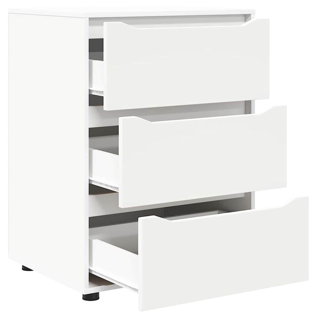 Opbevaringsskab Hvid 60 x 48 x 81 cm Konstrueret træ