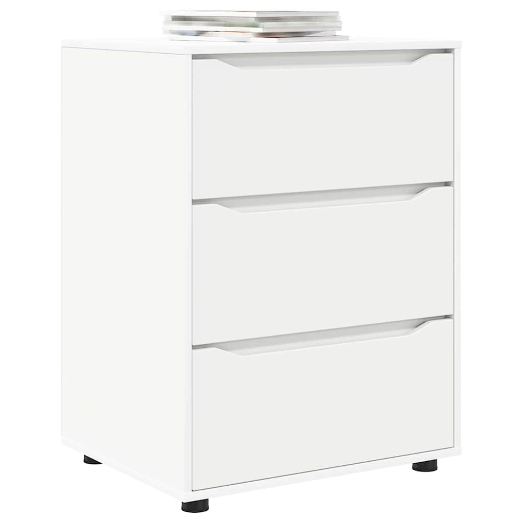 Opbevaringsskab Hvid 60 x 48 x 81 cm Konstrueret træ