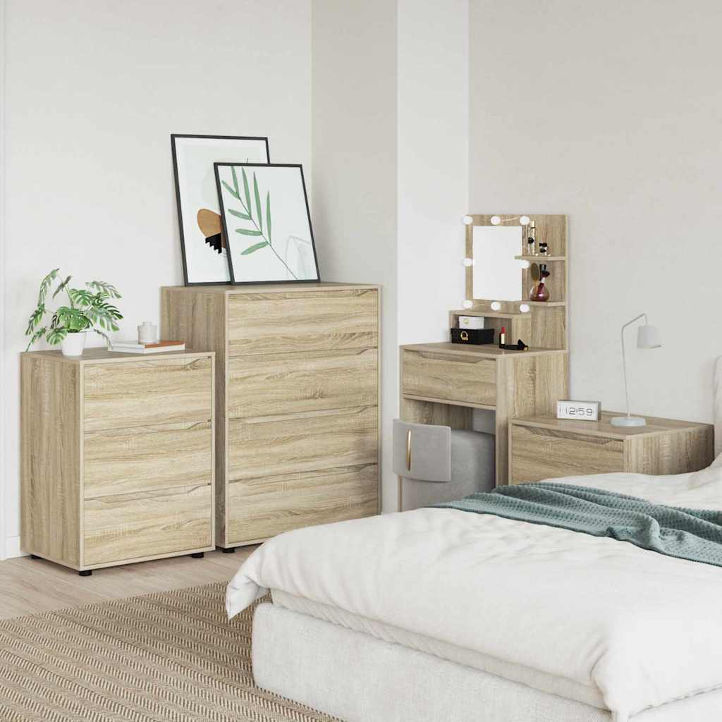 Opbevaringsskab Sonoma eg 60 x 48 x 81 cm Konstrueret træ