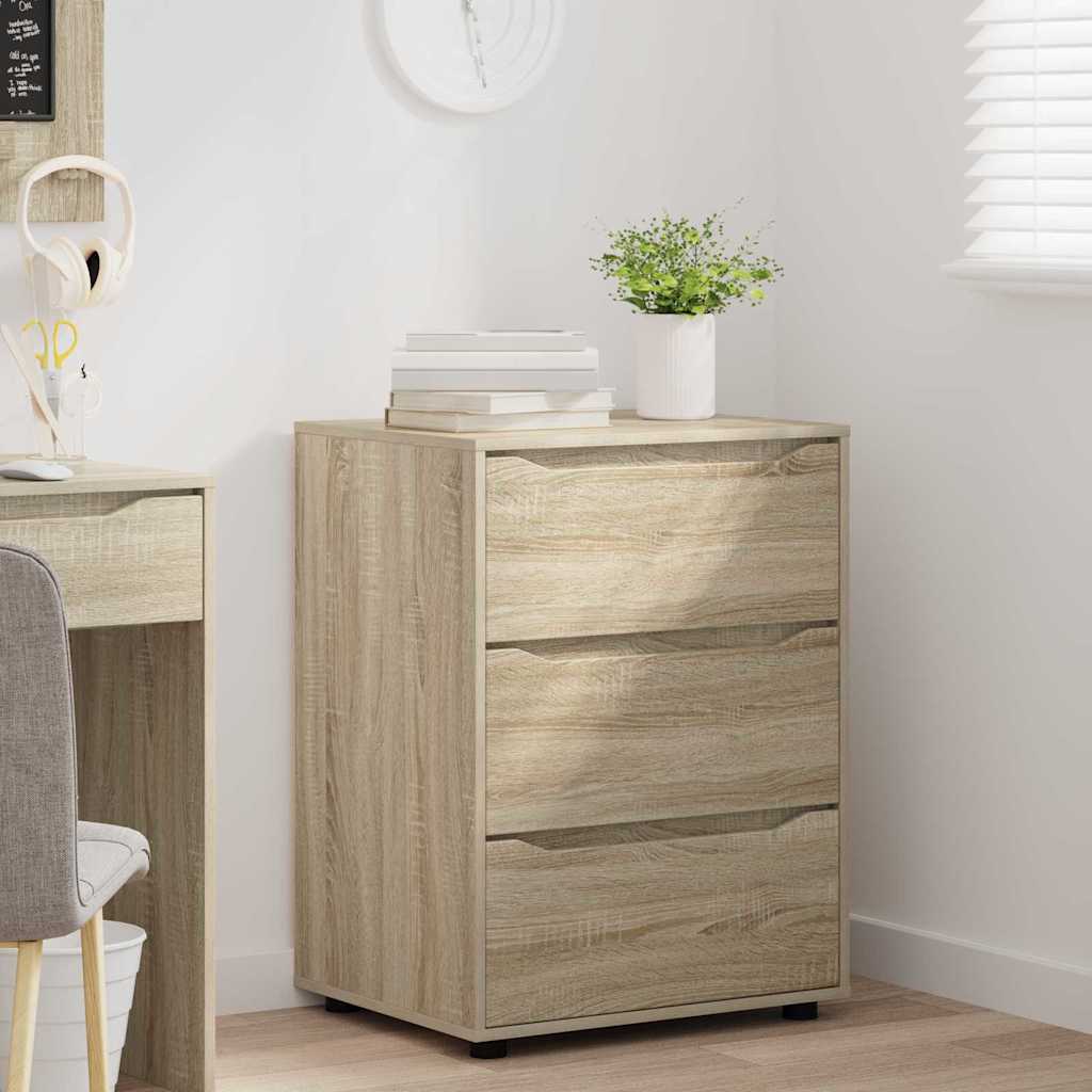 Opbevaringsskab Sonoma eg 60 x 48 x 81 cm Konstrueret træ