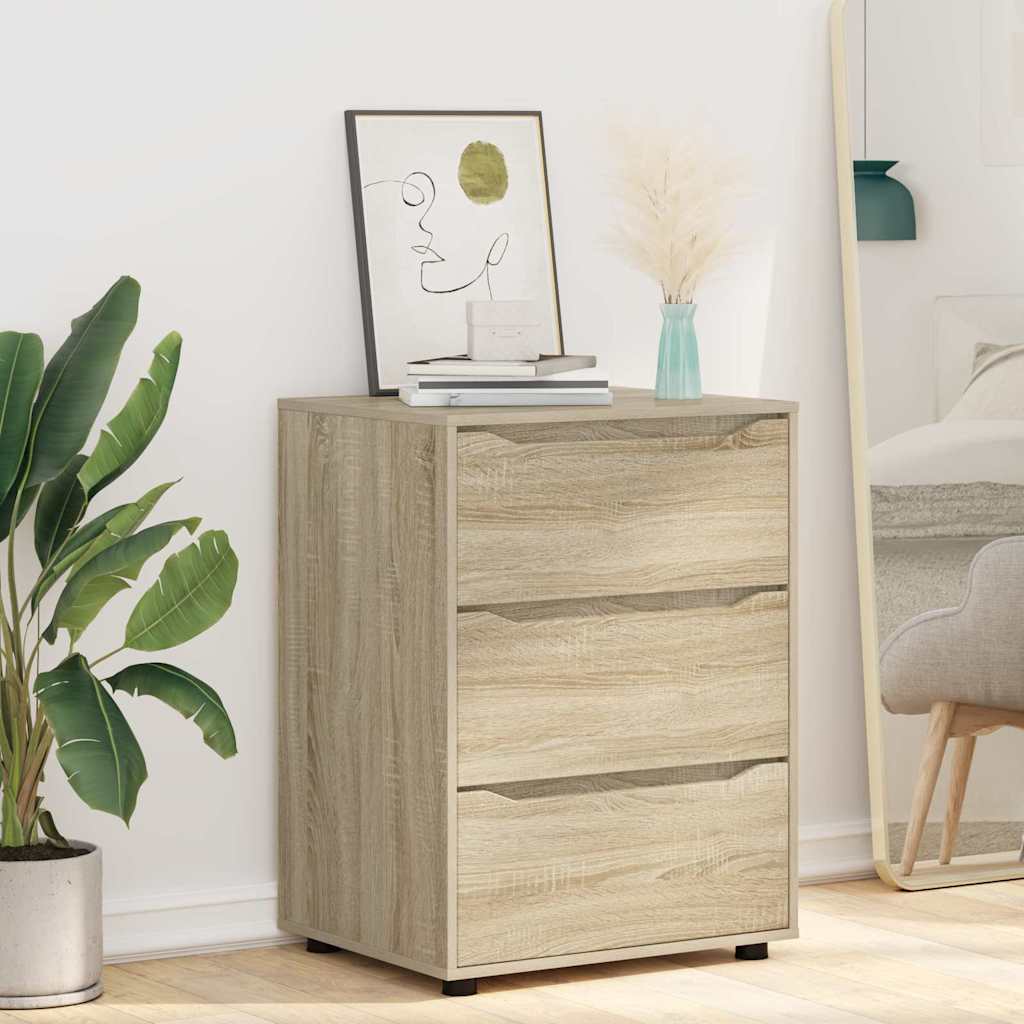 Opbevaringsskab Sonoma eg 60 x 48 x 81 cm Konstrueret træ