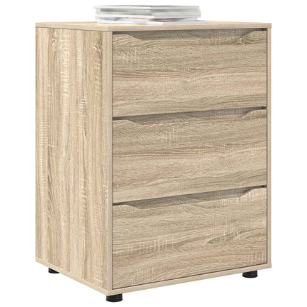 Opbevaringsskab 60 x 48 x 81 cm Konstrueret træ Sonoma eg
