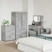 Opbevaringsskab Beton Grå 60 x 48 x 81 cm Konstrueret træ