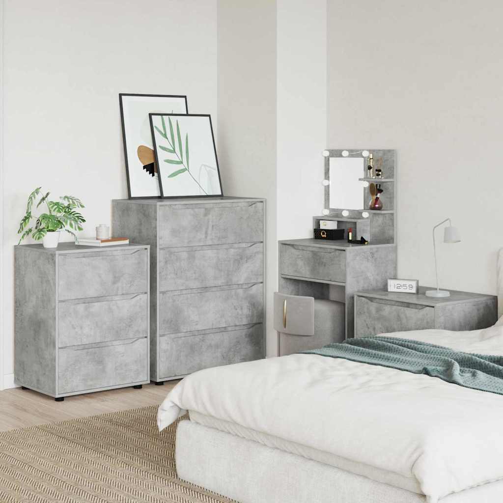 Opbevaringsskab Beton Grå 60 x 48 x 81 cm Konstrueret træ