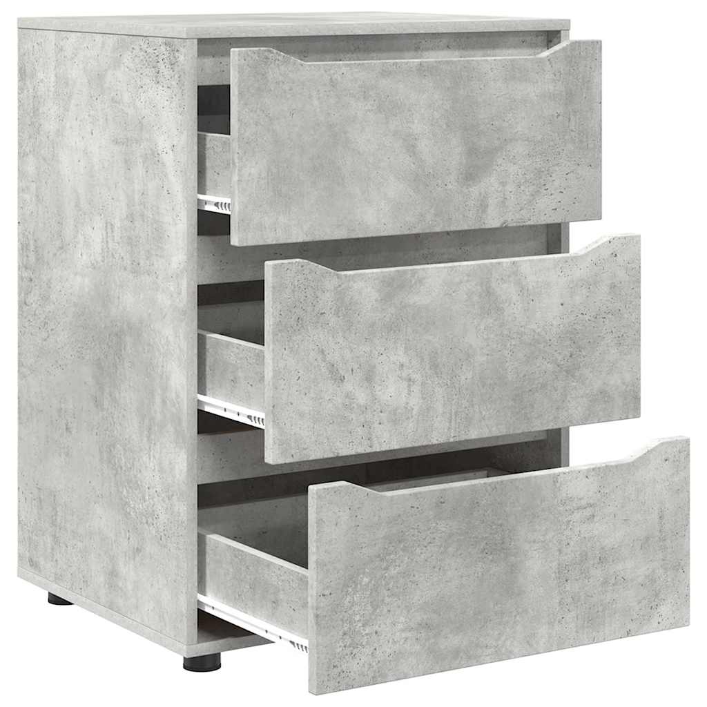 Opbevaringsskab Beton Grå 60 x 48 x 81 cm Konstrueret træ