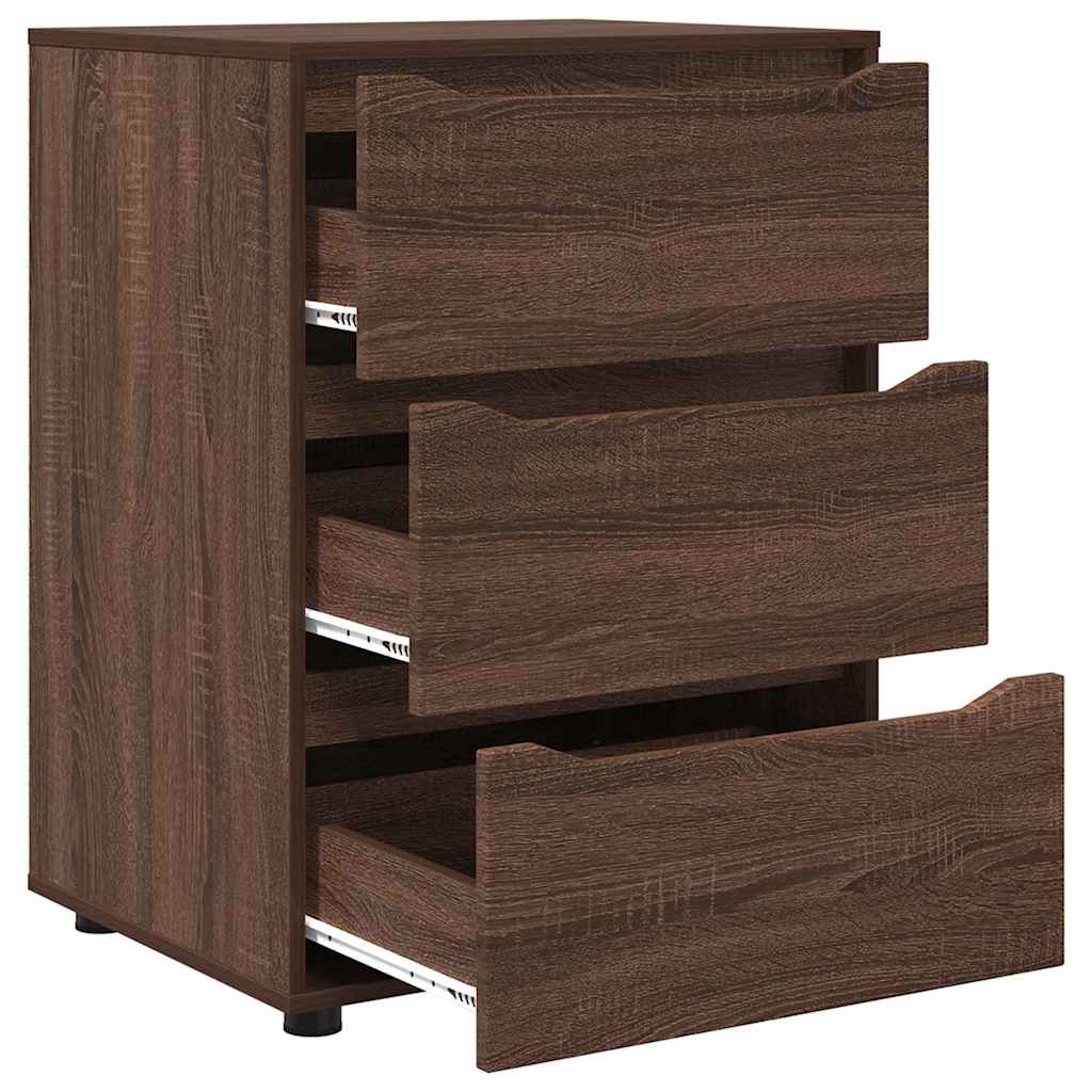 Opbevaringsskab Brun eg 60 x 48 x 81 cm Konstrueret træ