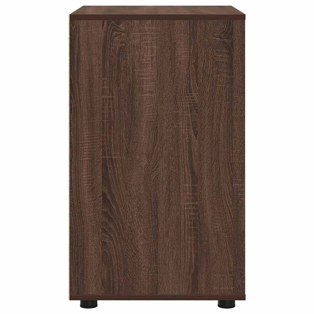 Opbevaringsskab Brun eg 60 x 48 x 81 cm Konstrueret træ
