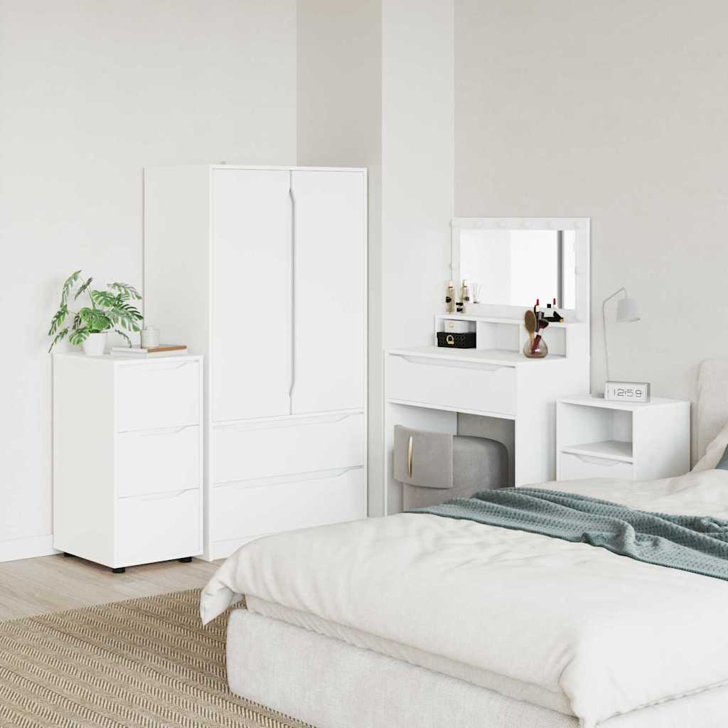 Opbevaringsskab Hvid 40 x 48 x 81 cm Konstrueret træ