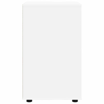 Opbevaringsskab 40 x 48 x 81 cm Konstrueret træ Hvid