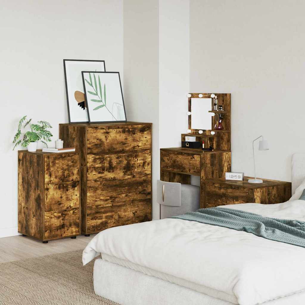 Opbevaringsskab Røget eg 40 x 48 x 81 cm Konstrueret træ