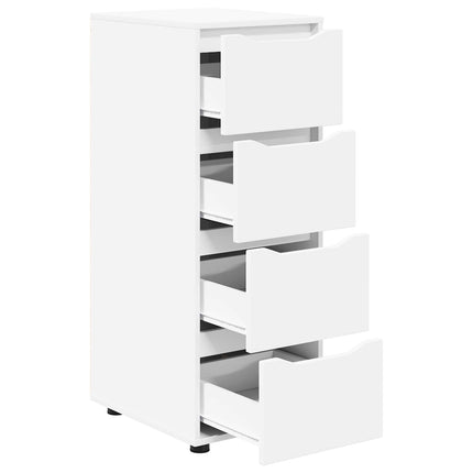 Opbevaringsskab 40 x 48 x 105 cm Konstrueret træ Hvid