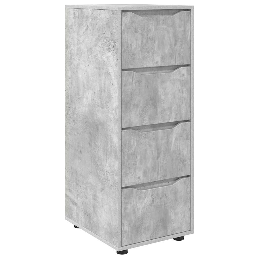 Opbevaringsskab Beton Grå 40 x 48 x 105 cm Konstrueret træ