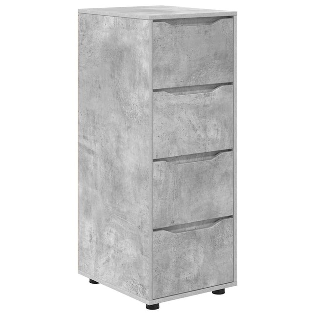Opbevaringsskab Beton Grå 40 x 48 x 105 cm Konstrueret træ