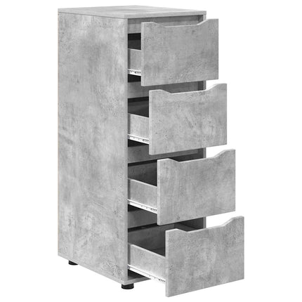 Opbevaringsskab 40 x 48 x 105 cm Konstrueret træ Beton Grå