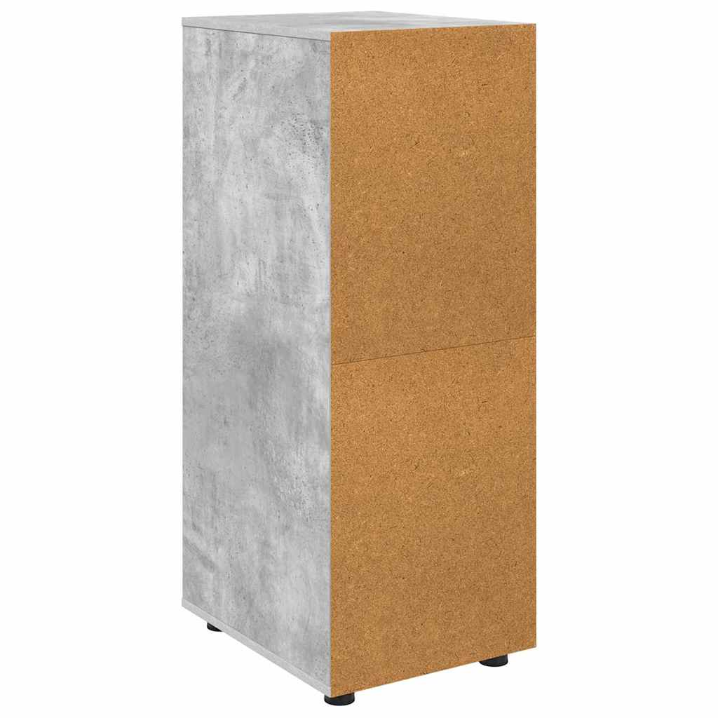 Opbevaringsskab Beton Grå 40 x 48 x 105 cm Konstrueret træ