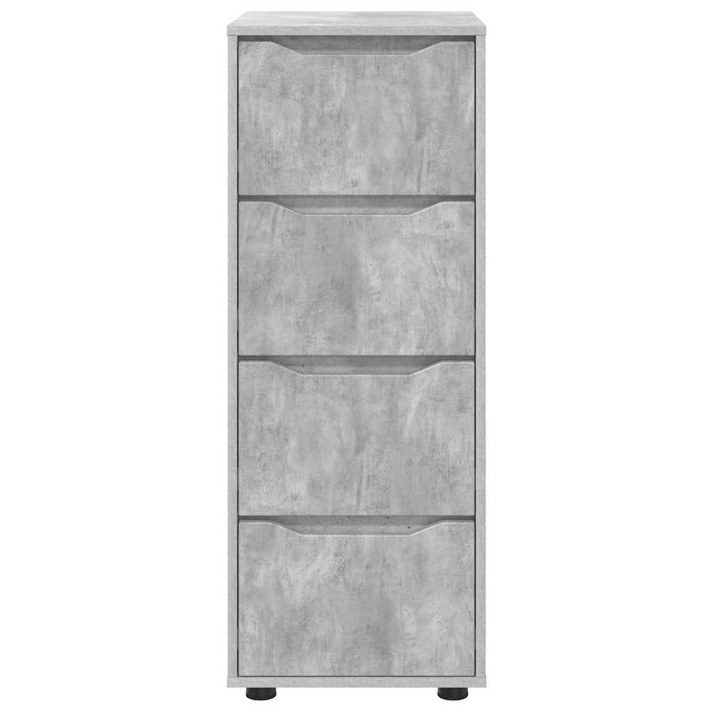 Opbevaringsskab Beton Grå 40 x 48 x 105 cm Konstrueret træ