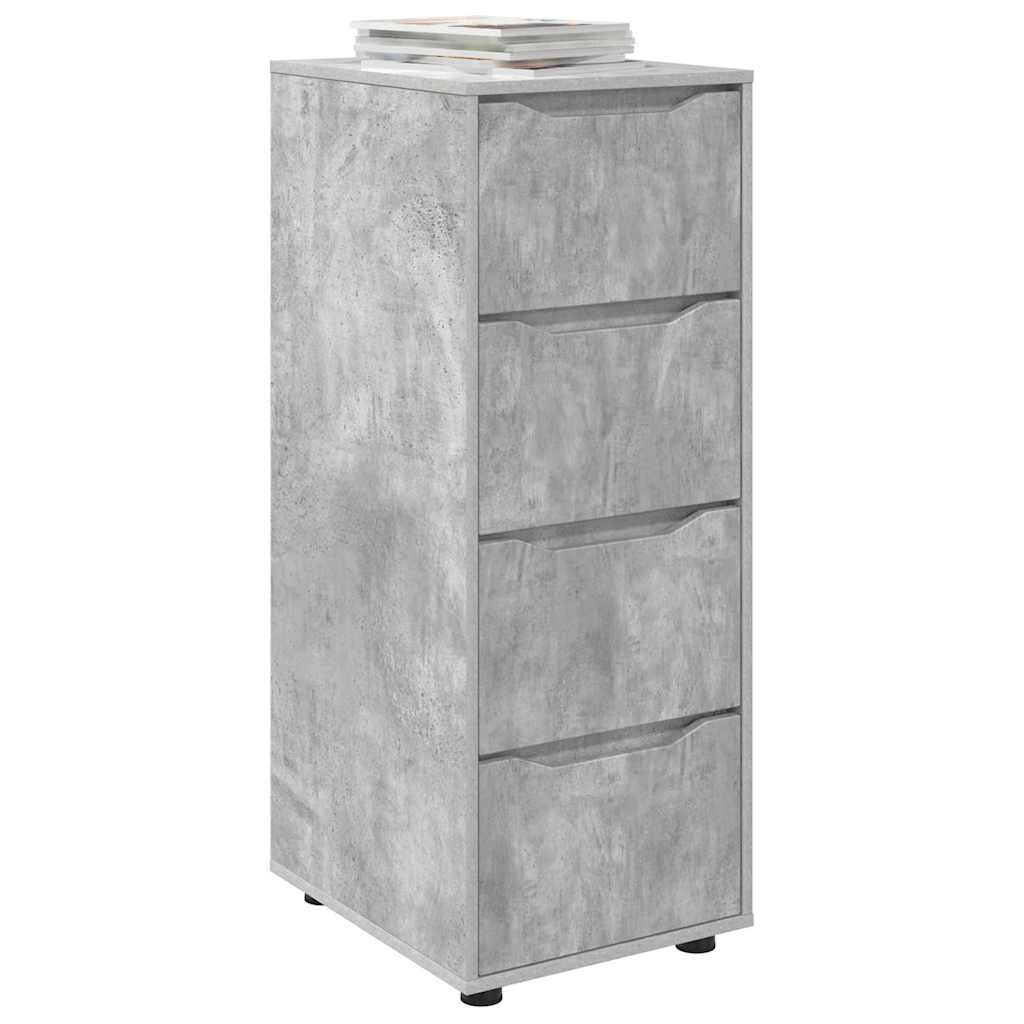 Opbevaringsskab Beton Grå 40 x 48 x 105 cm Konstrueret træ