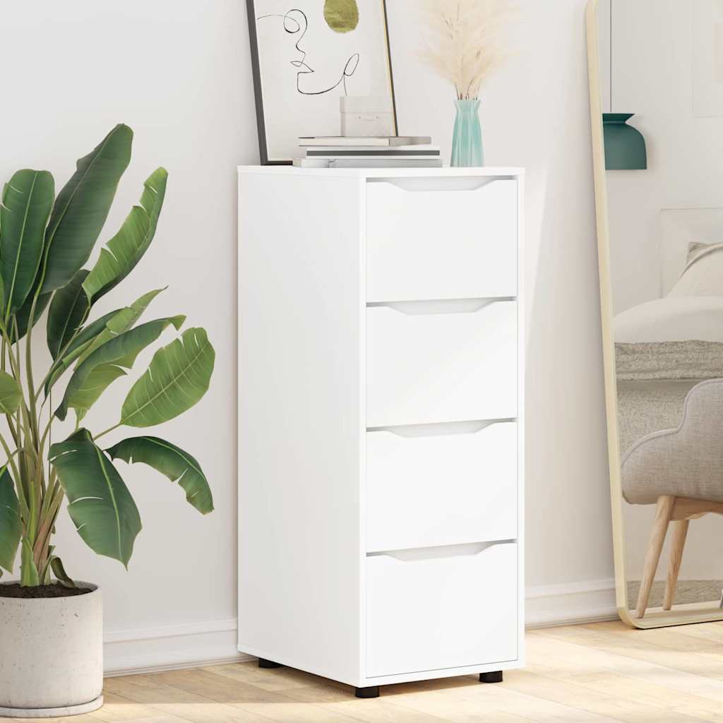 Opbevaringsskab Høj gloss hvid 40 x 48 x 105 cm Konstrueret træ