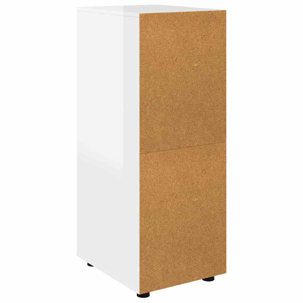 Opbevaringsskab Høj gloss hvid 40 x 48 x 105 cm Konstrueret træ