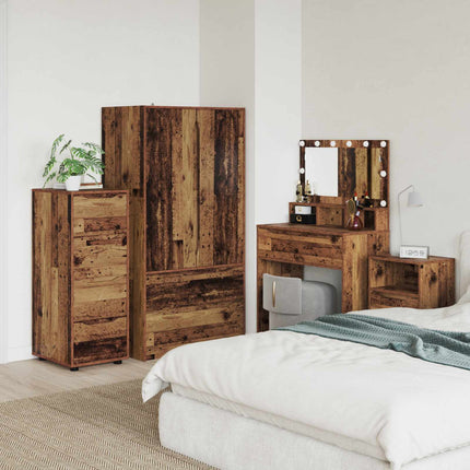 Opbevaringsskab 40 x 48 x 105 cm Konstrueret træ Gammelt træ