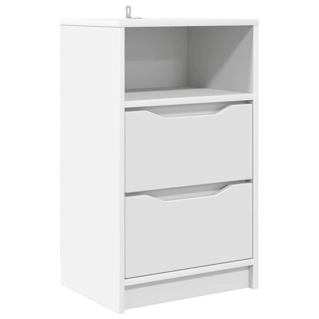 Sengebord Hvid 40 x 30 x 467 cm Konstrueret træ