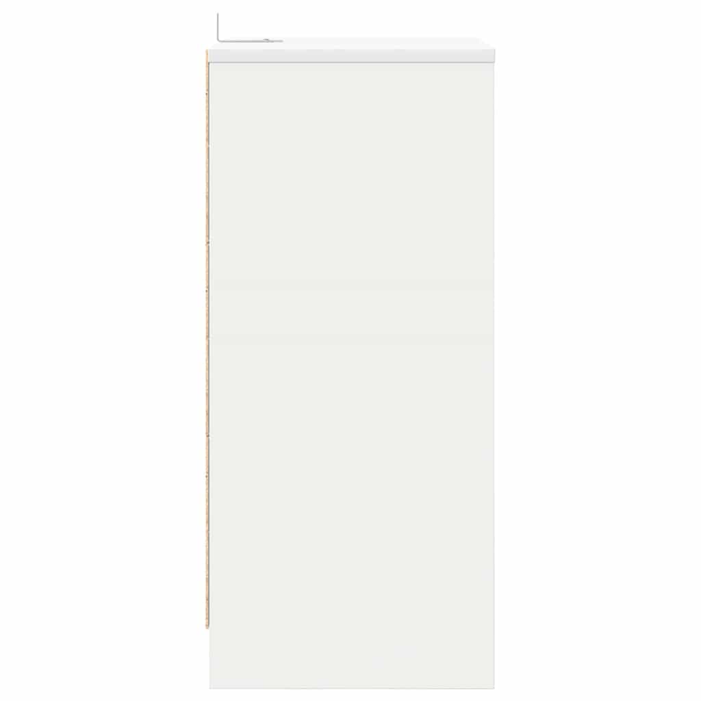 Sengebord med skuffe Hvid 40 x 30 x 467 cm Konstrueret træ