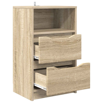 Sengeborde 2 stk. Sonoma-eg 40 x 30 x 67 cm Konstrueret træ