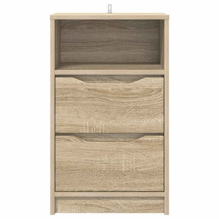 Sengeborde 2 stk. Sonoma-eg 40 x 30 x 67 cm Konstrueret træ