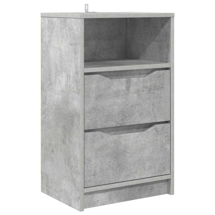 Sengebord Beton Grå 40 x 30 x 467 cm Konstrueret træ