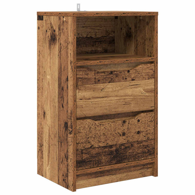 Sengebord Gammelt træ 40 x 30 x 467 cm Konstrueret træ
