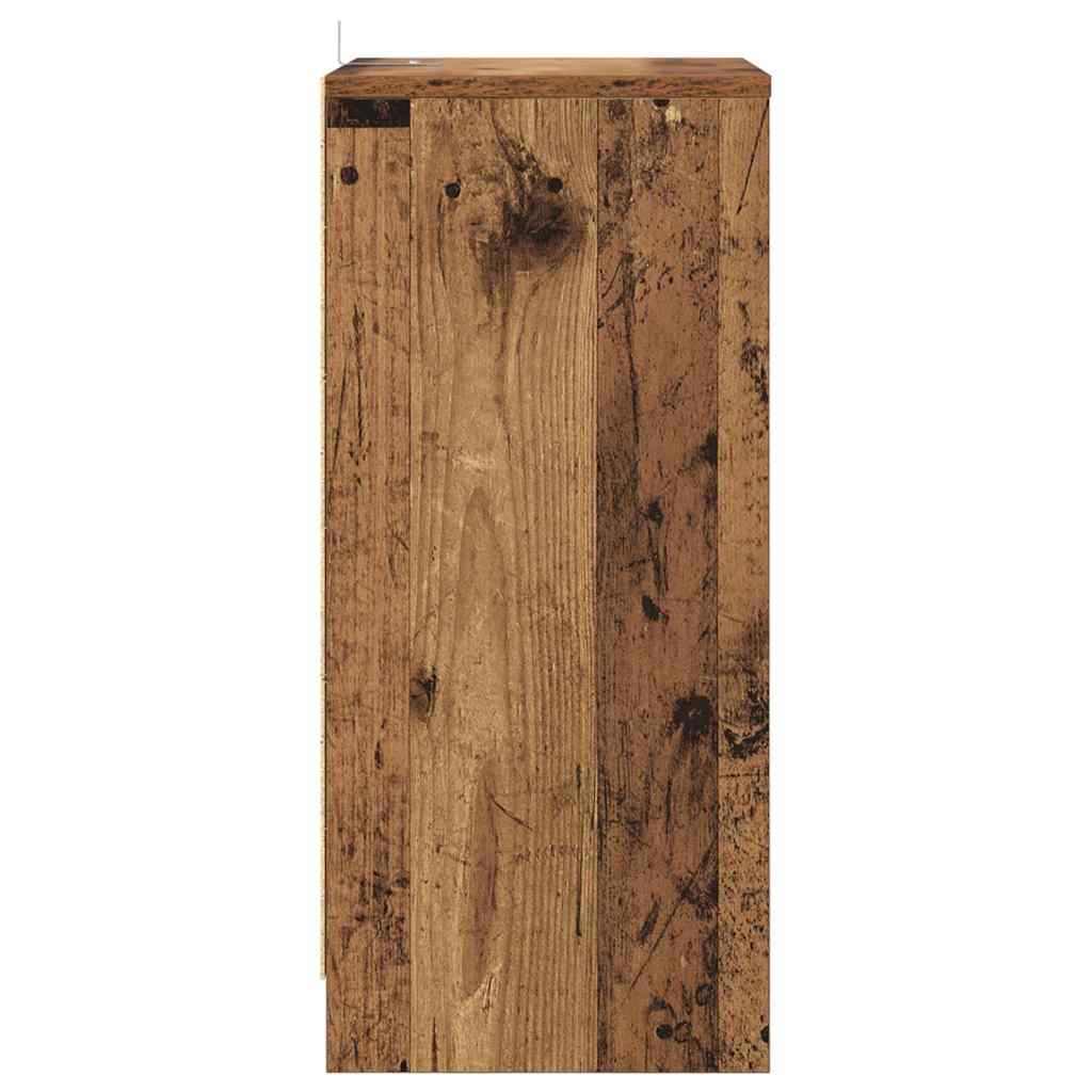 Sengeborde 2 pcs Gammelt træ 40 x 30 x 467 cm Konstrueret træ