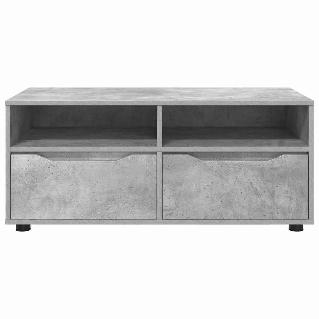 TV-skab med skuffe Beton Grå 100 x 48 x 43 cm Konstrueret træ