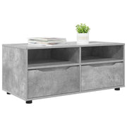 TV-skab med skuffe Beton Grå 100 x 48 x 43 cm Konstrueret træ