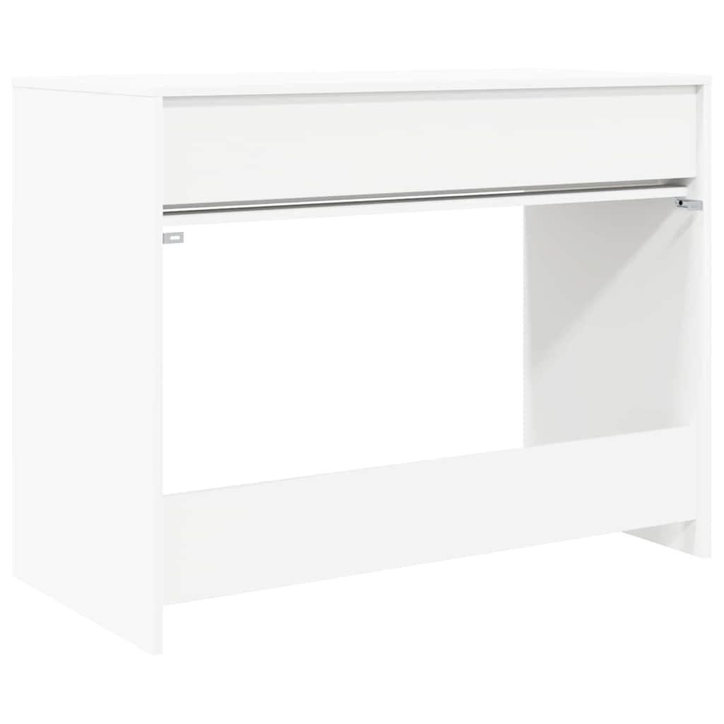 Bord med skuffe Hvid 100 x 50 x 78 cm Konstrueret træ