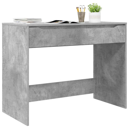 Bord med skuffe BetonGrå 100 x 50 x 78 cm Konstrueret træ