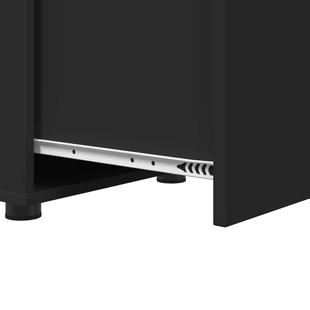 Badeværelsesskab Sort 40,5 x 40 x 44 cm Konstrueret træ