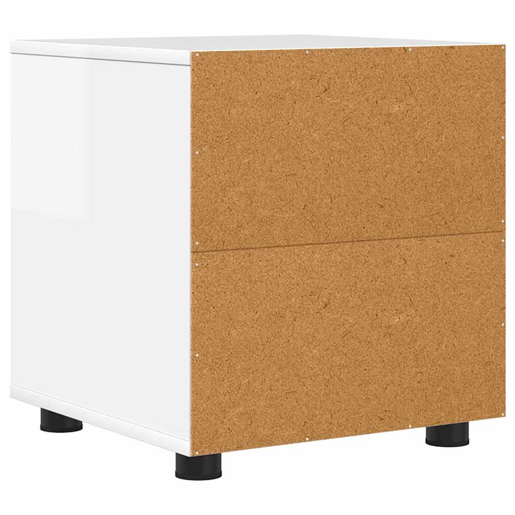 Badeværelsesskab Høj gloss hvid 40,5 x 40 x 44 cm