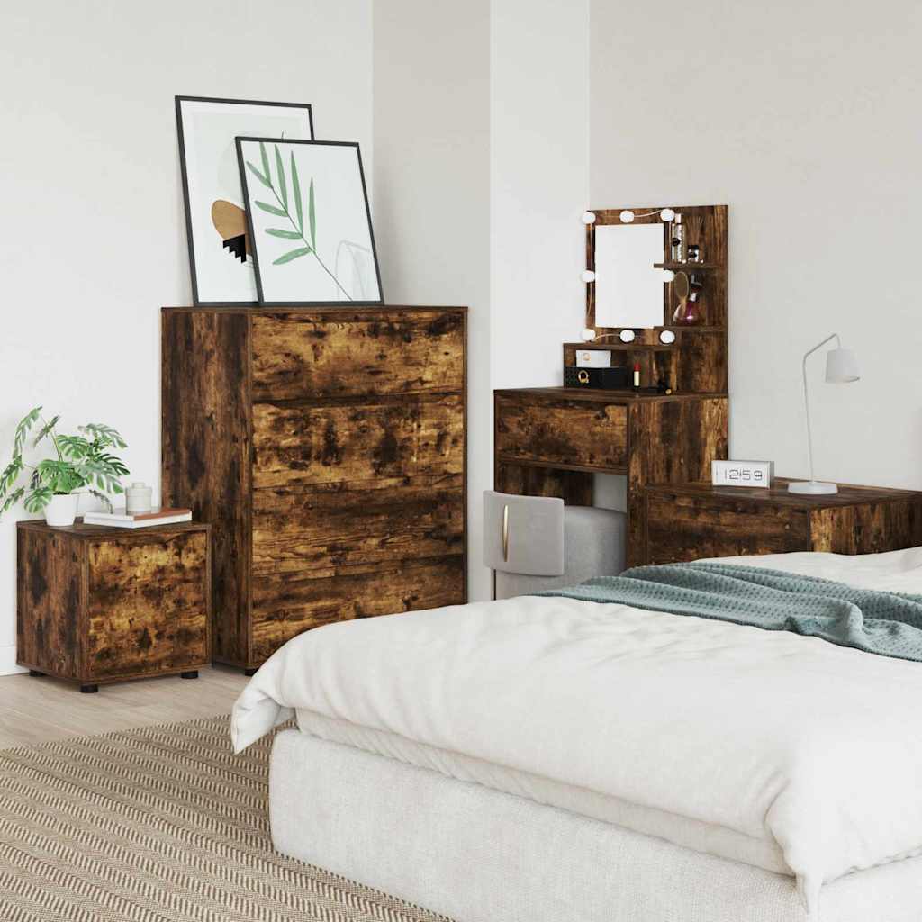 Badeværelsesskab Røget eg 40,5 x 40 x 44 cm Konstrueret træ