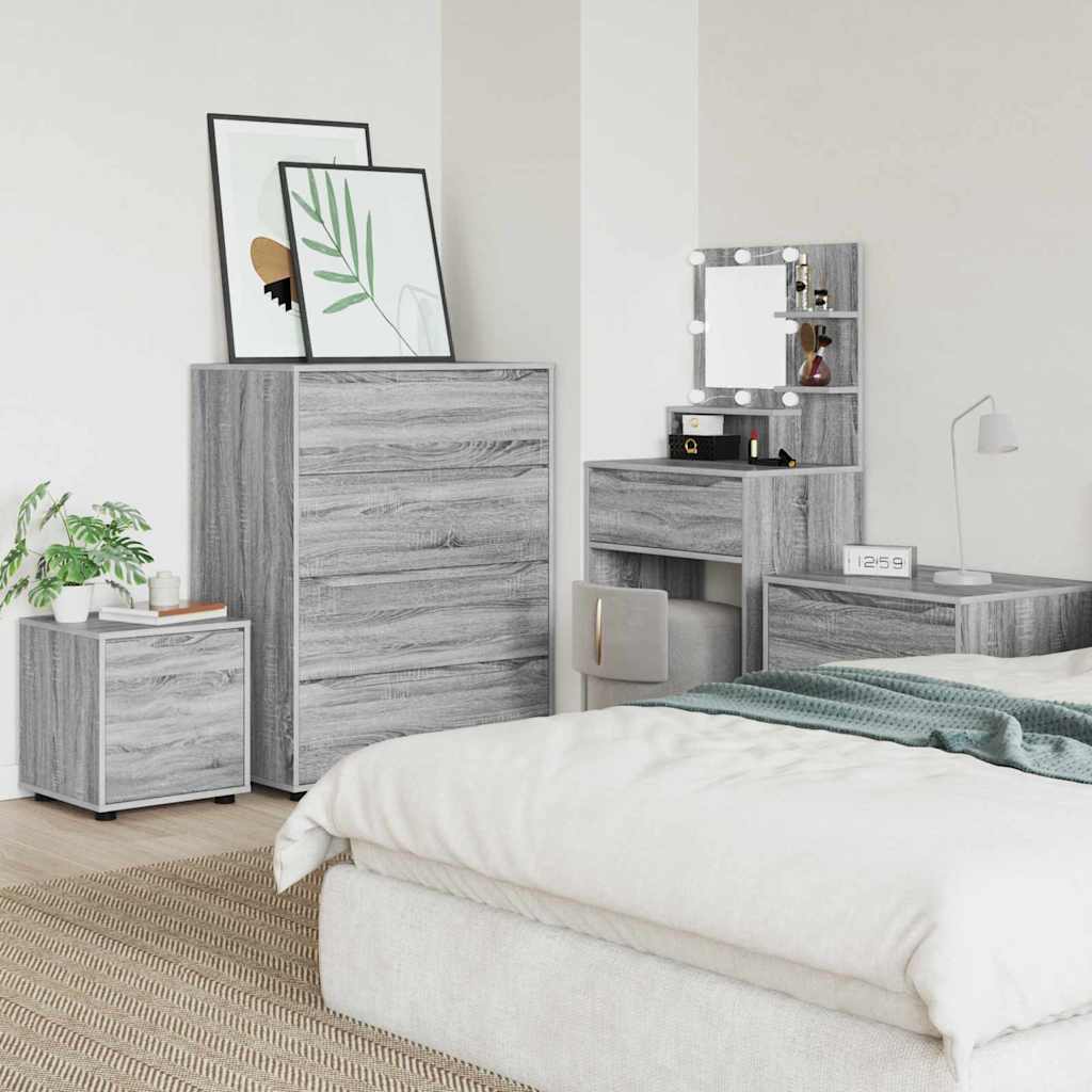 Badeværelsesskab Grå Sonoma 40,5 x 40 x 44 cm Konstrueret træ