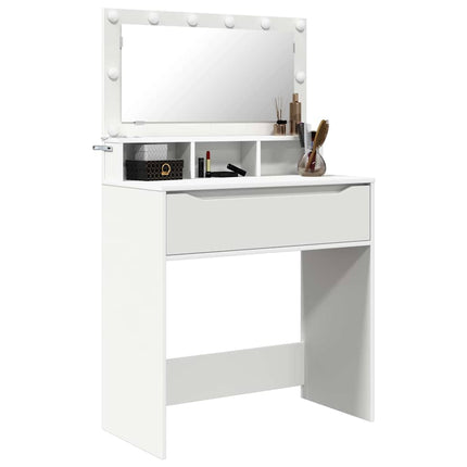 Soveværelsessminkeborde Hvid 80 x 39,6 x 135 cm Konstrueret træ