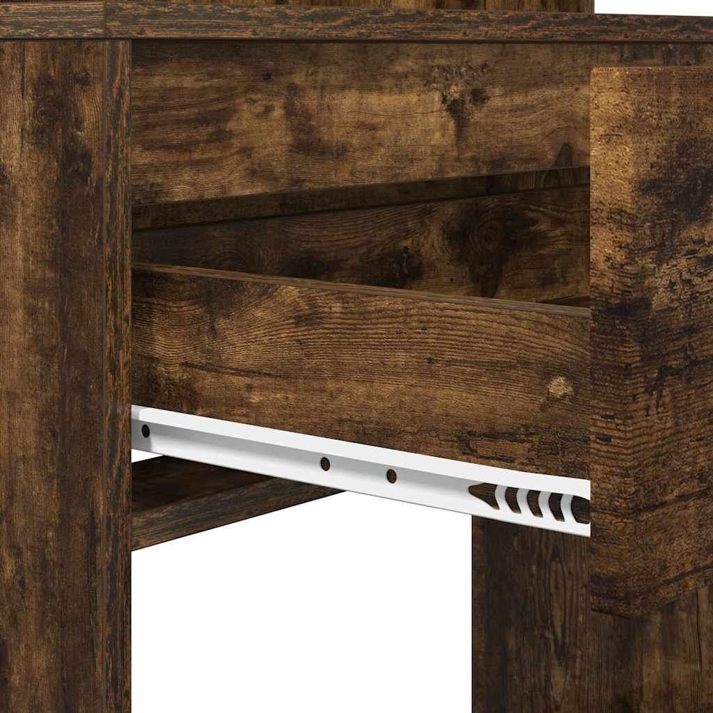 Soveværelsessminkeborde med skuffe Røget eg 80 x 39,6 x 135 cm