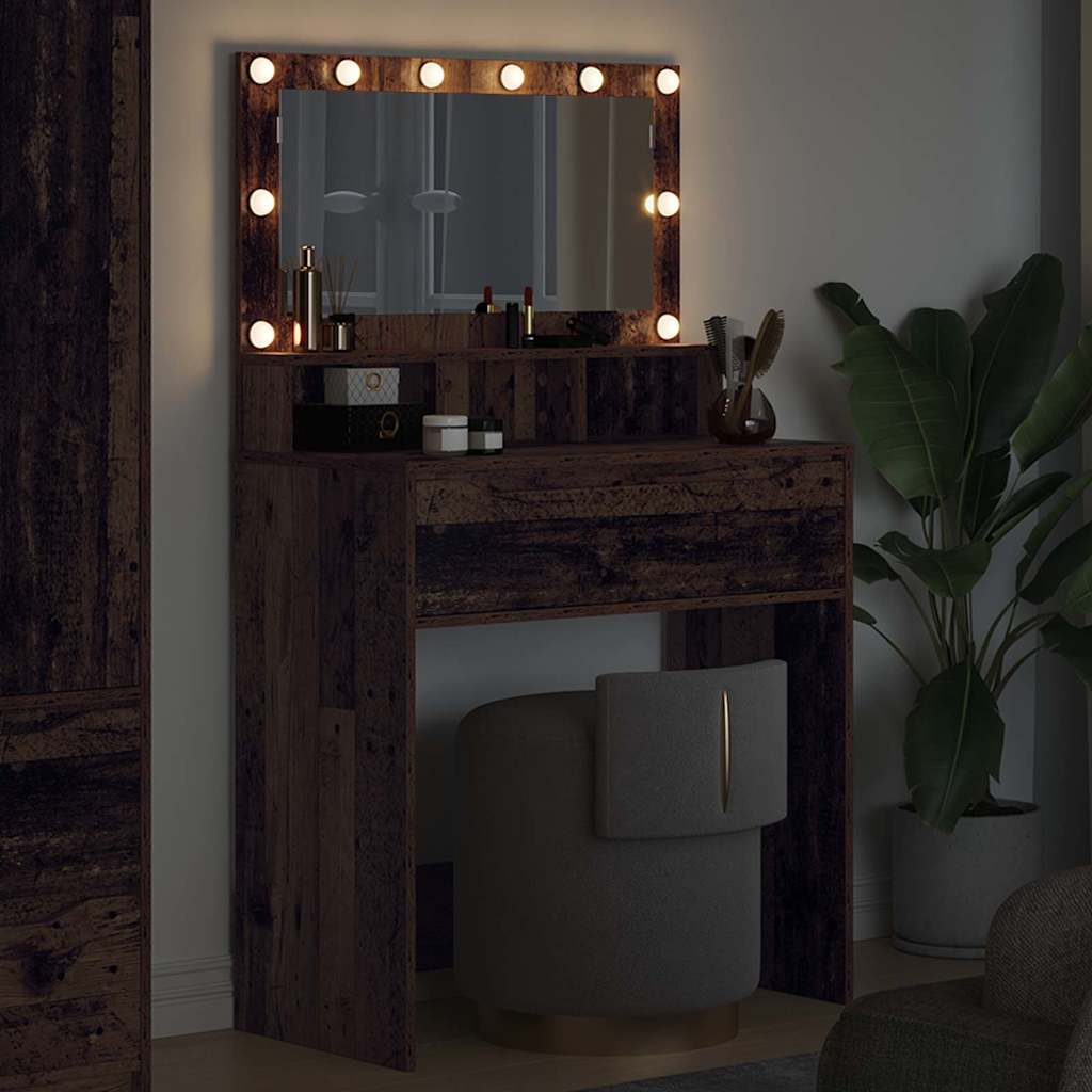 Soveværelsessminkeborde Gammelt træ 80 x 39,6 x 135 cm